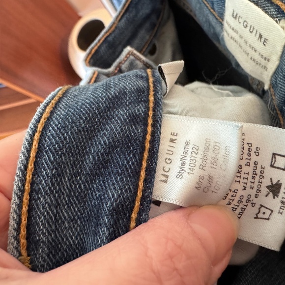 McGuire Mrs Robinson Distressed Light Wash Boyfriend Jean - Light Blue - Picture 3 of 7